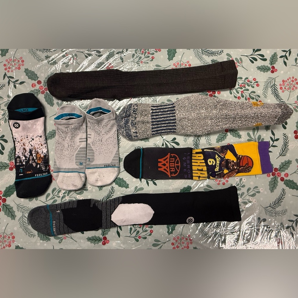 Stance, Smartwool and Carhartt  Men's mismatched Socks - Black, Gray, White